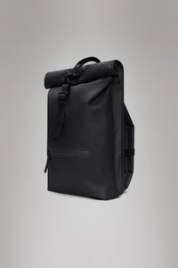rolltop zaino nero chiusura arrotolata