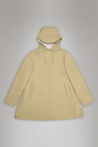 A-line impermeabile trapezio donna sabbia