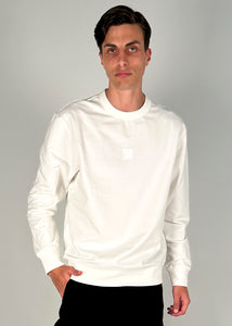 Felpa uomo  logo cp company bianca