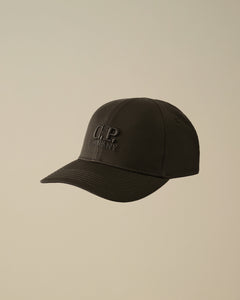 cappello visiera gabardina logo