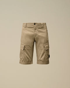 Bermuda uomo cargo satin beige