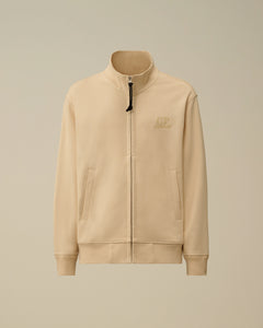 felpa full zip in pile rilievo laterale