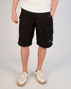BERMUDA CARGO IN RIP-STOP COTONE UOMO NERO