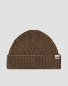 BEANIE DA PESCATORE  UOMO IN LANA MERINO EXTRAFINE BEIGE
