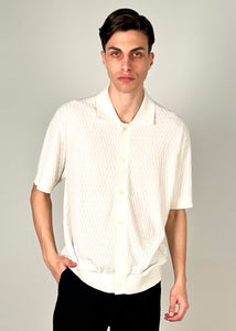 Camicia maglia manica corta bianca