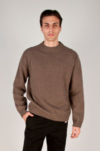 MAGLIA GIROCOLLO UOMO LANA/CASHMERE SABBIA