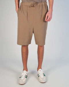 BERMUDA VESTIBILITA' COMFORT BEIGE CON COULISSE IN VITA BEIGE UOMO