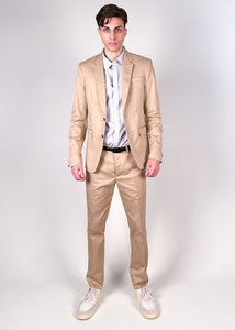 Completo uomo slim fit beige