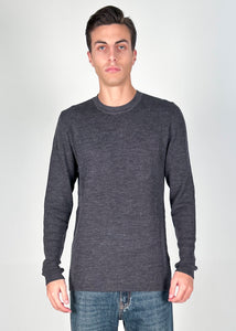 MAGLIA UOMO GIROCOLLO LANA ANTRACITE