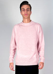 MAGLIA UOMO GIROCOLLO ACCOLLATO ROSA