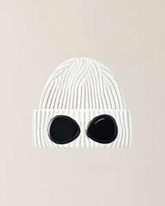 berretto con occhiale in lana merino extrafine