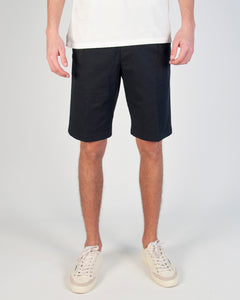 BERMUDA CON COULISSE E PINCES BLU UOMO